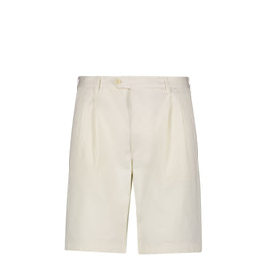 Tela Genova - Bermuda shorts Damasco chino Bianco Ottico - DAM090C003LN - BIANCO/OTTICO