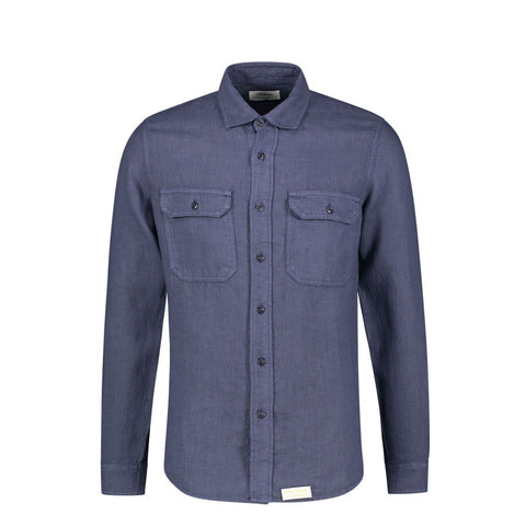 Tela Genova - Emilio Blu Chiaro Shirt - EMI021145LS - BLU/CHIARO