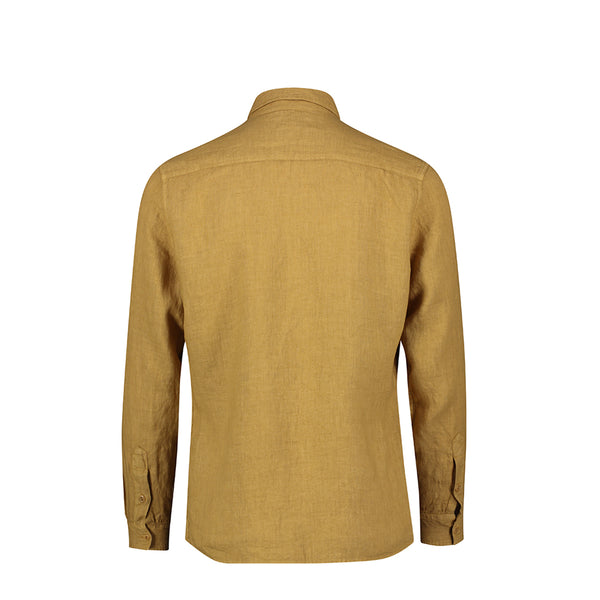 Tela Genova - Emilio Ocra Shirt - EMI021145LS - OCRA
