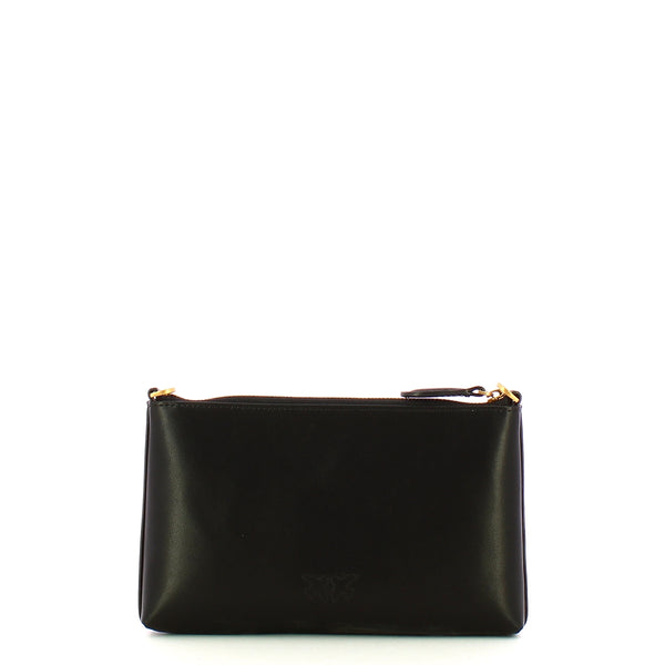 Pinko - Mini Flat Horizontal Nero Antique Gold Pochette - 104277A0F1 - NERO-ANTIQUE/GOLD