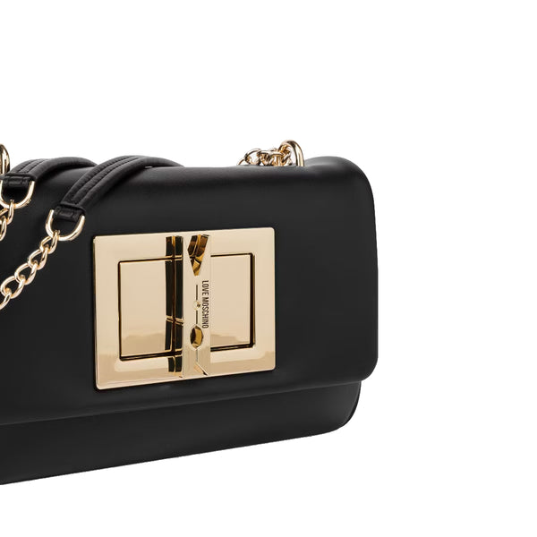 Love Moschino - Tracolla Clothespin Nero JC4164PP1MLM0 | Italystation.com Shop Now at italystation.com