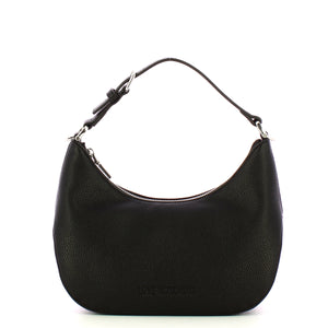 Love Moschino - Hobo Bag Giant Logo Nero Nikel JC4018P | Italystation.com Shop Now at italystation.com