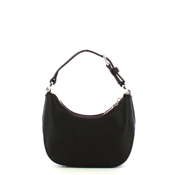 Love Moschino - Hobo Bag Giant Logo mini Nero Nikel JC | Italystation.com Shop Now at italystation.com