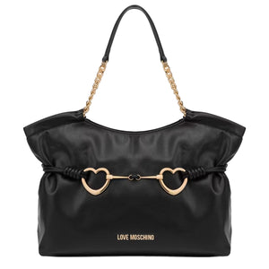 Love Moschino - Shopper Hearts Nero JC4036PP1MLB0 NE | Italystation.com Shop Now at italystation.com