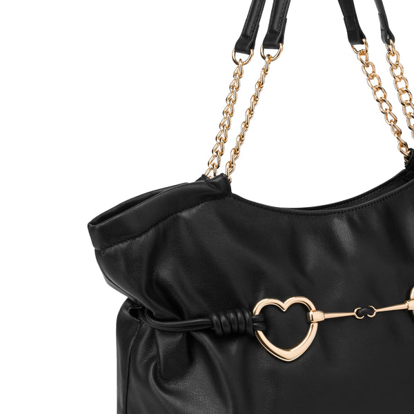 Love Moschino - Shopper Hearts Nero JC4036PP1MLB0 NE | Italystation.com Shop Now at italystation.com