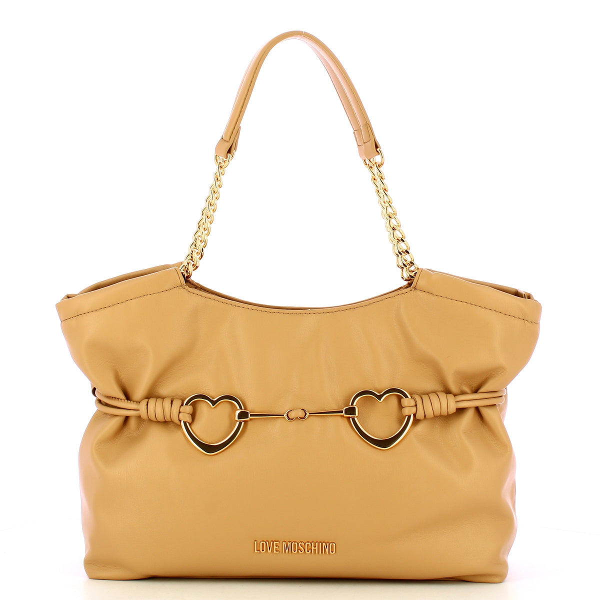 Love Moschino - Shopper Hearts Sabbia JC4036PP1MLB0 | Italystation.com Shop Now at italystation.com