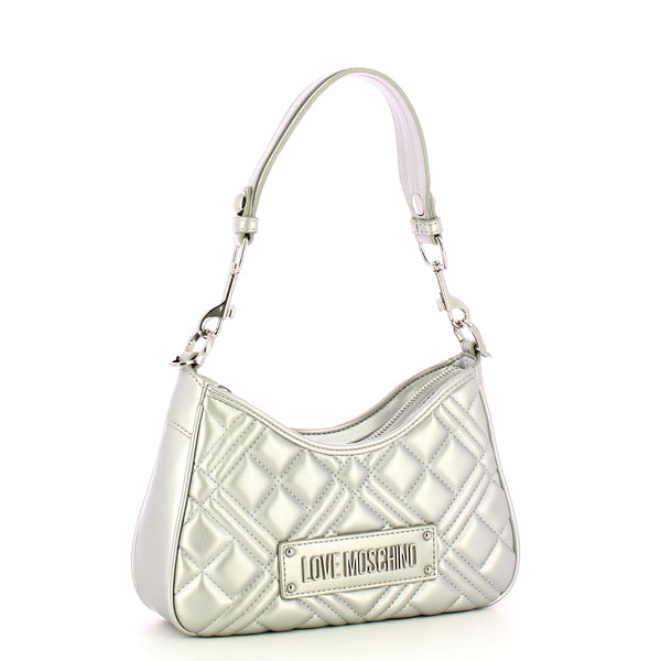 Love Moschino - Sottospalla Quilted Silver JC4152PP1ML | Italystation.com Shop Now at italystation.com