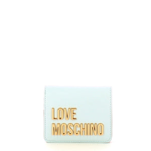 Love Moschino - Portafoglio Lettering Logo Cielo JC561 | Italystation.com Shop Now at italystation.com
