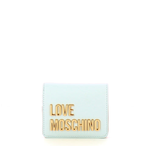 Love Moschino - Portafoglio Lettering Logo Cielo JC561 | Italystation.com Shop Now at italystation.com