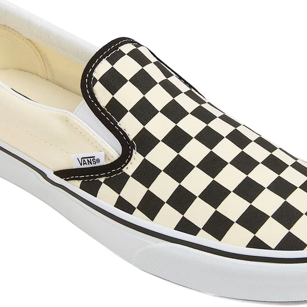 VANS - Slip-On Black & White Checkerboard Sneakers - VN000EYE - BLK&WHTCHCKERBOARD/WHT
