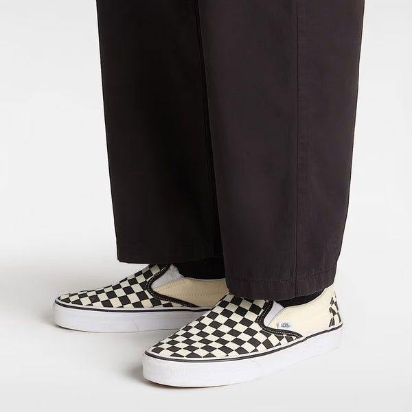 VANS - Slip-On Black & White Checkerboard Sneakers - VN000EYE - BLK&WHTCHCKERBOARD/WHT