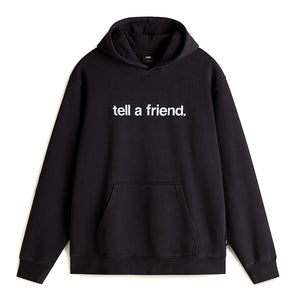 VANS - Tell a Friend Black Hoodie - VN000NZD - BLACK