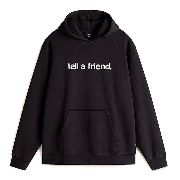 VANS - Tell a Friend Black Hoodie - VN000NZD - BLACK