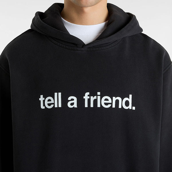 VANS - Tell a Friend Black Hoodie - VN000NZD - BLACK