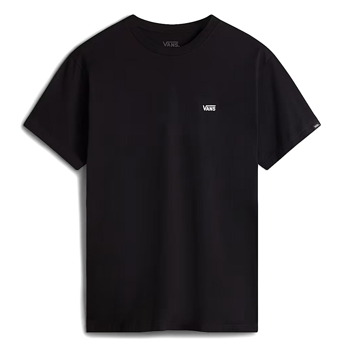 VANS - Left Chest Logo Black White T-Shirt - VN0A3CZE - BLACK/WHITE
