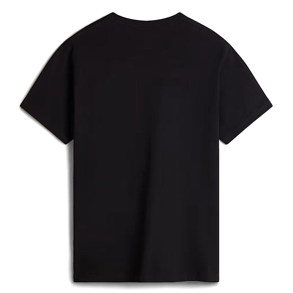 VANS - Left Chest Logo Black White T-Shirt - VN0A3CZE - BLACK/WHITE
