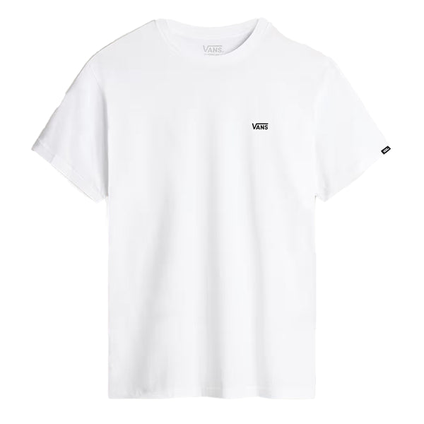 VANS - Left Chest Logo White Black T-Shirt - VN0A3CZE - WHITE/BLACK