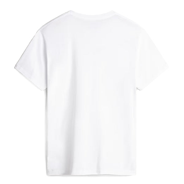 VANS - Left Chest Logo White Black T-Shirt - VN0A3CZE - WHITE/BLACK