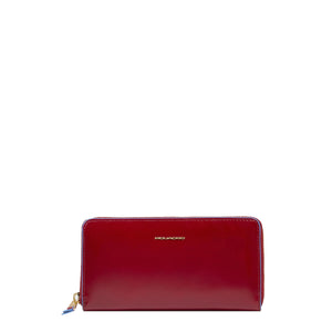 Piquadro - Portafoglio Donna Zip Around Blue Square Rosso - PD3229B2R - ROSSO
