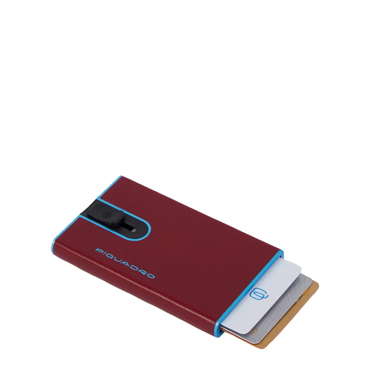 Piquadro - Porta Carte Sliding System Blue Square - PP4825B2BLR - ROSSO
