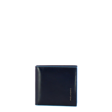 Piquadro - Wallet with money clip Blue Square Blu2 - PU1666B2R - BLU2