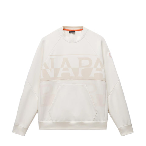 Napapijri - Anghiari White Whisper Sweatshirt - NP0A4IMS - WHITE/WHISPER