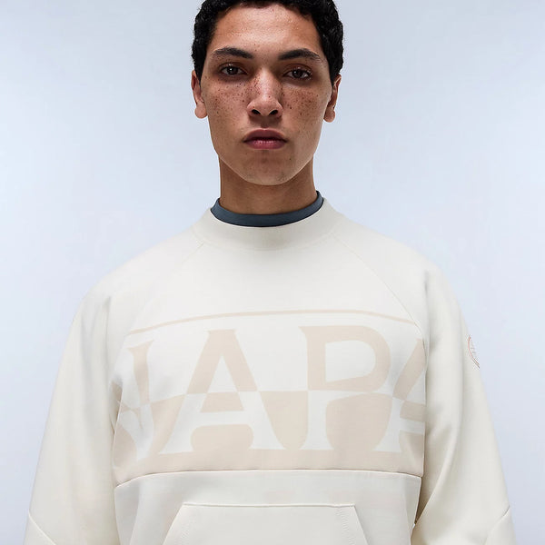 Napapijri - Anghiari White Whisper Sweatshirt - NP0A4IMS - WHITE/WHISPER