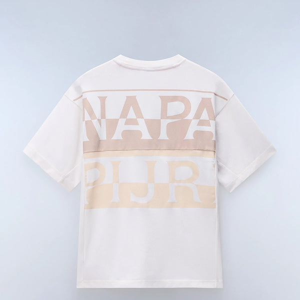 Napapijri - Anghiari Ultimate White Whisper T-Shirt - NP0A4IMU - WHITE/WHISPER