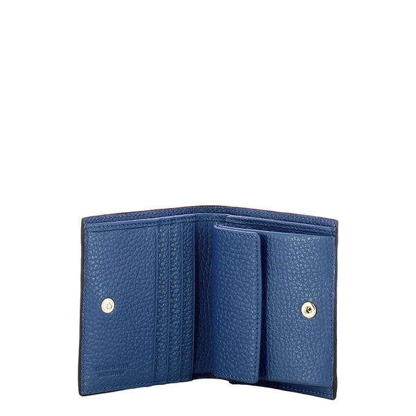 Iuntoo - Portafoglio due ante Piccolo Armonia Bluette 167063 | Italystation.com Shop Now at italystation.com