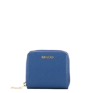 Iuntoo - Portafoglio con zip Piccolo Armonia Bluette 167064 | Italystation.com Shop Now at italystation.com