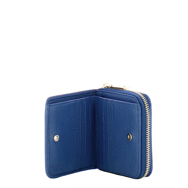 Iuntoo - Portafoglio con zip Piccolo Armonia Bluette 167064 | Italystation.com Shop Now at italystation.com