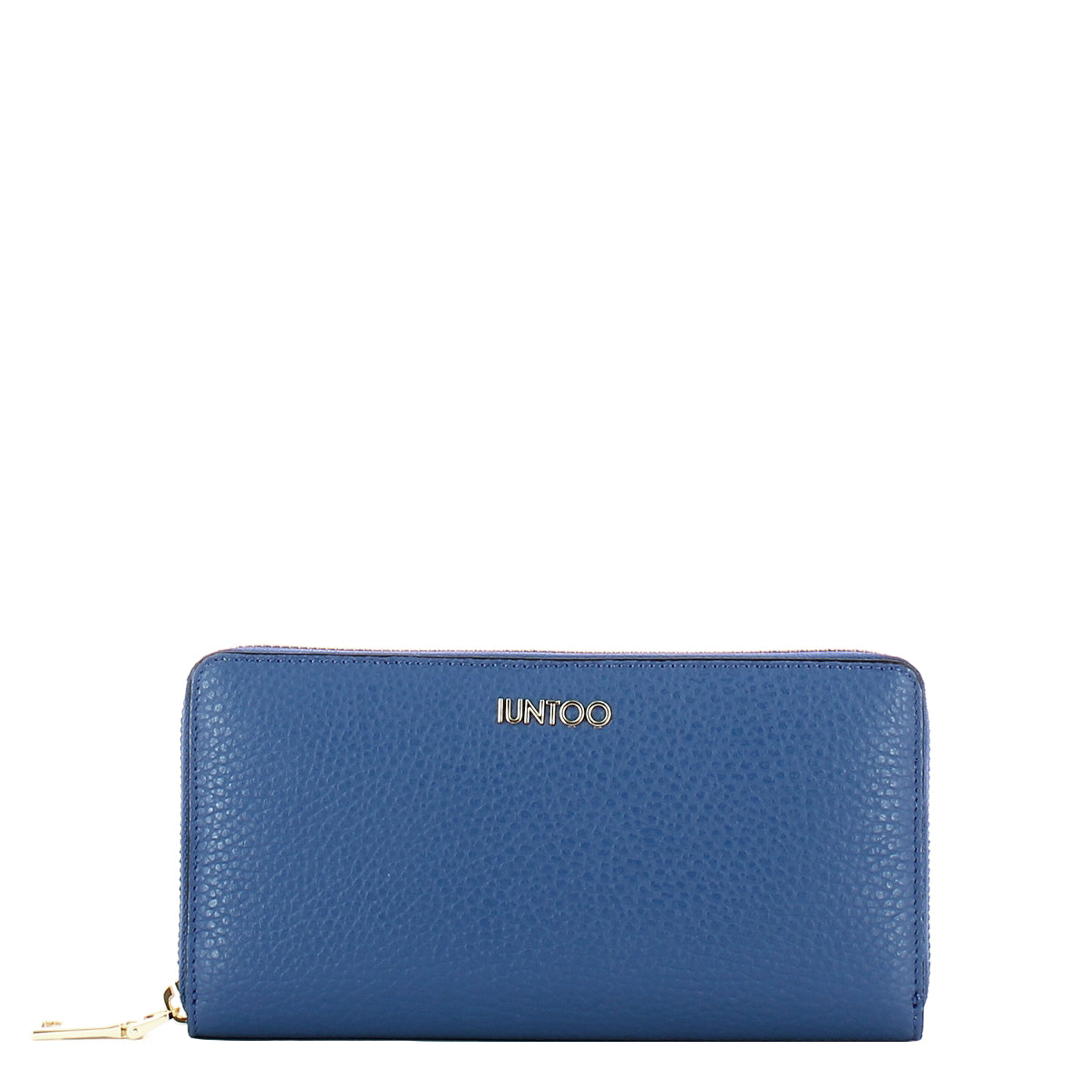 Iuntoo - Portafoglio con zip Grande Armonia Bluette 167065 | Italystation.com Shop Now at italystation.com
