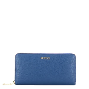 Iuntoo - Portafoglio con zip Grande Armonia Bluette 167065 | Italystation.com Shop Now at italystation.com