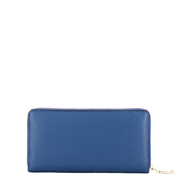 Iuntoo - Portafoglio con zip Grande Armonia Bluette 167065 | Italystation.com Shop Now at italystation.com
