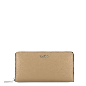 Iuntoo - Portafoglio con zip Grande Armonia Cammello 167065 | Italystation.com Shop Now at italystation.com