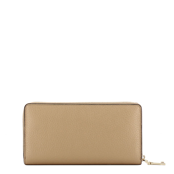 Iuntoo - Portafoglio con zip Grande Armonia Cammello 167065 | Italystation.com Shop Now at italystation.com