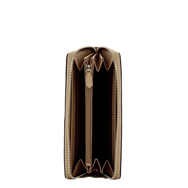 Iuntoo - Portafoglio con zip Grande Armonia Cammello 167065 | Italystation.com Shop Now at italystation.com