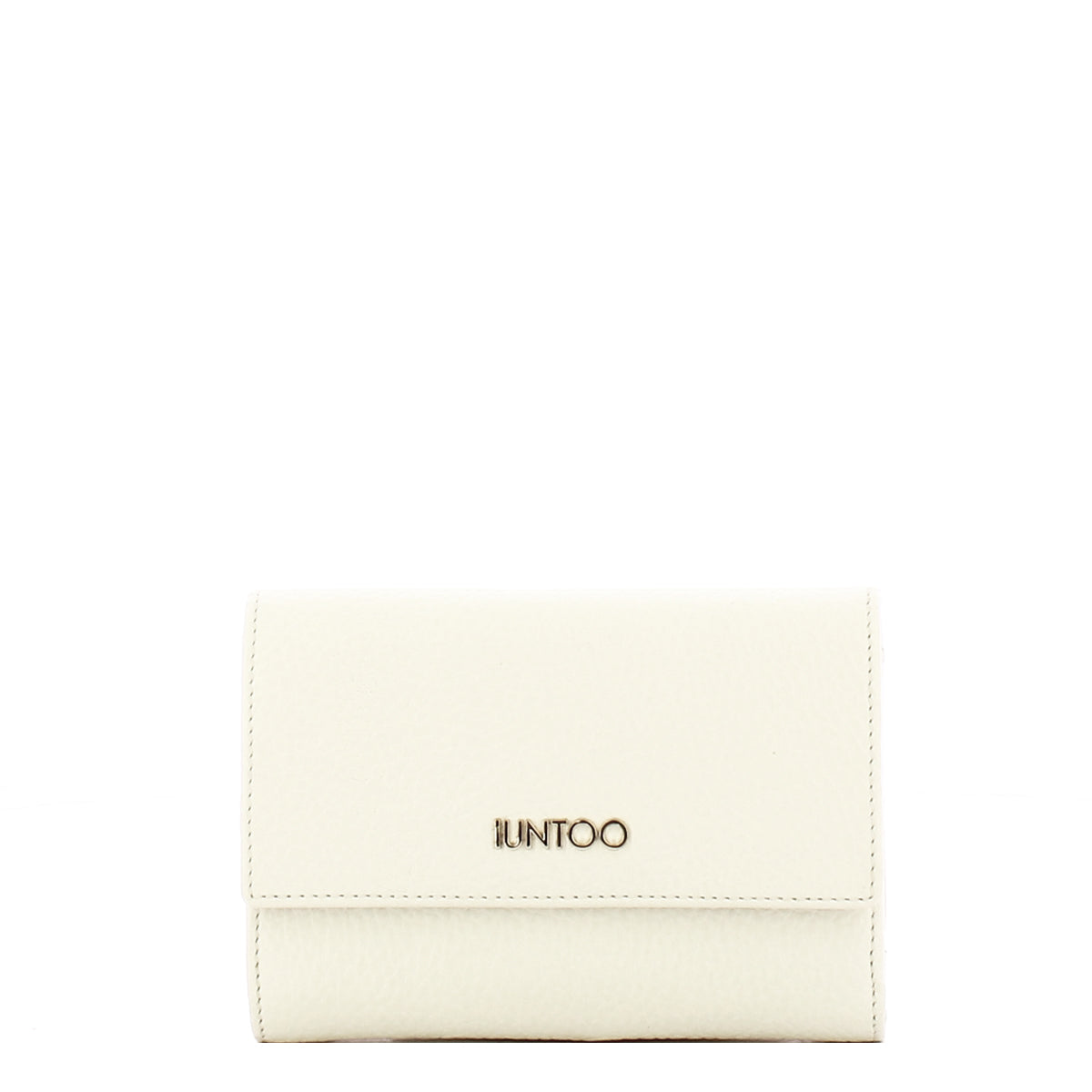 Iuntoo - Portafoglio Medio con Patta Armonia Bianco 167067 | Italystation.com Shop Now at italystation.com