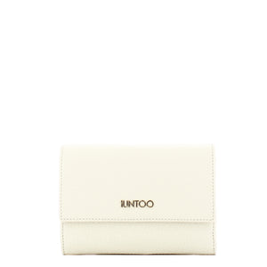 Iuntoo - Portafoglio Medio con Patta Armonia Bianco 167067 | Italystation.com Shop Now at italystation.com