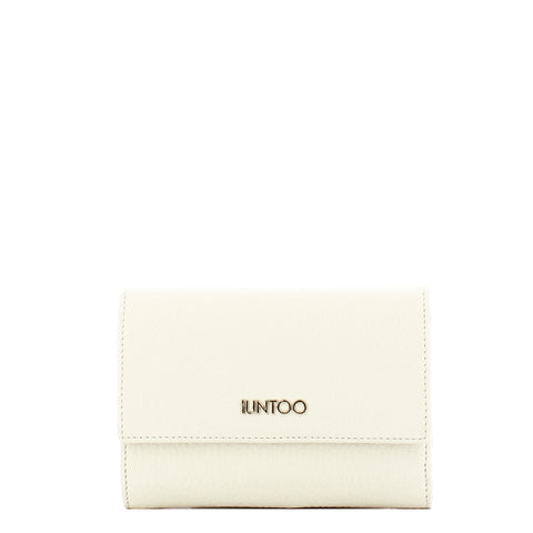 Iuntoo - Portafoglio Medio con Patta Armonia Bianco 167067 | Italystation.com Shop Now at italystation.com