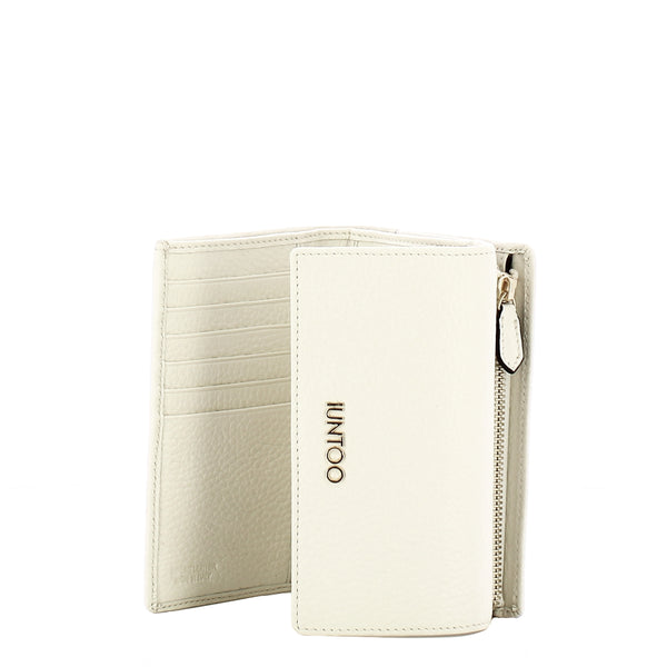 Iuntoo - Portafoglio Medio con Patta Armonia Bianco 167067 | Italystation.com Shop Now at italystation.com