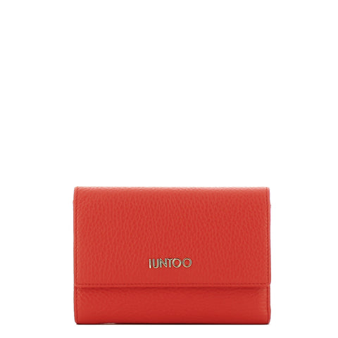 Iuntoo - Portafoglio Medio con Patta Armonia Arancio 167067 | Italystation.com Shop Now at italystation.com
