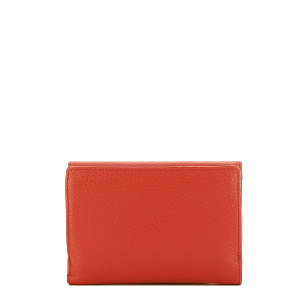 Iuntoo - Portafoglio Medio con Patta Armonia Arancio 167067 | Italystation.com Shop Now at italystation.com
