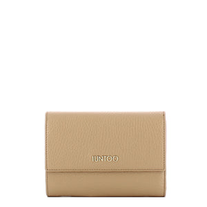 Iuntoo - Portafoglio Medio con Patta Armonia Cammello 167067 | Italystation.com Shop Now at italystation.com