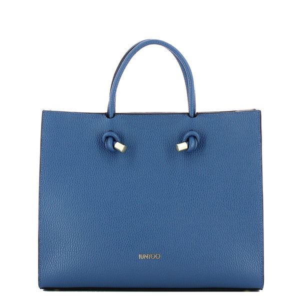 Iuntoo - Borsa a mano Grande Nodo Armonia Bluette 168116 BL | Italystation.com Shop Now at italystation.com