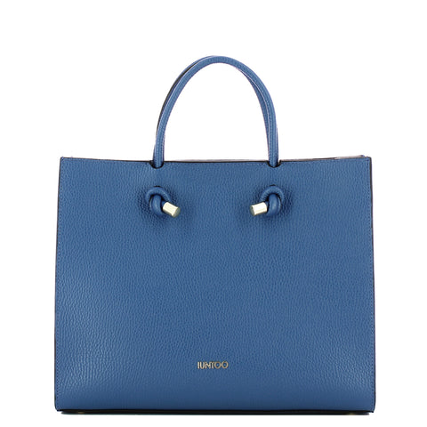 Iuntoo - Borsa a mano Grande Nodo Armonia Bluette 168116 BL | Italystation.com Shop Now at italystation.com