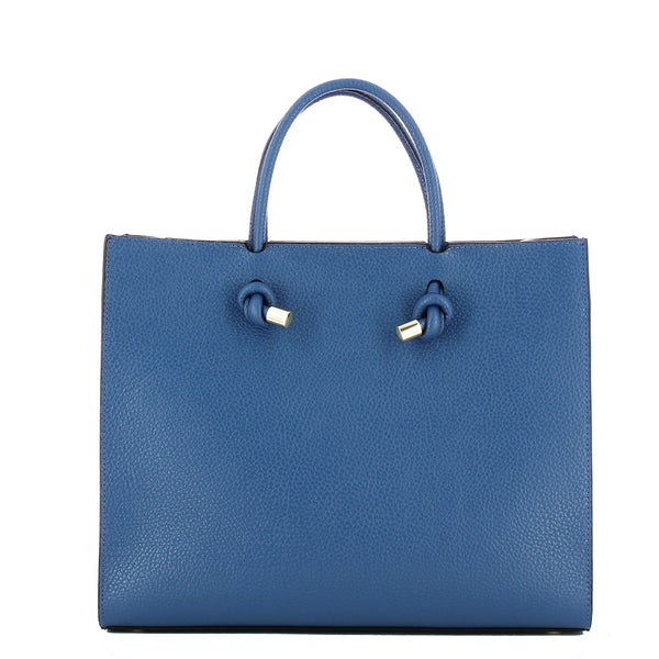 Iuntoo - Borsa a mano Grande Nodo Armonia Bluette 168116 BL | Italystation.com Shop Now at italystation.com