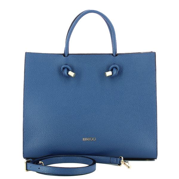 Iuntoo - Borsa a mano Grande Nodo Armonia Bluette 168116 BL | Italystation.com Shop Now at italystation.com