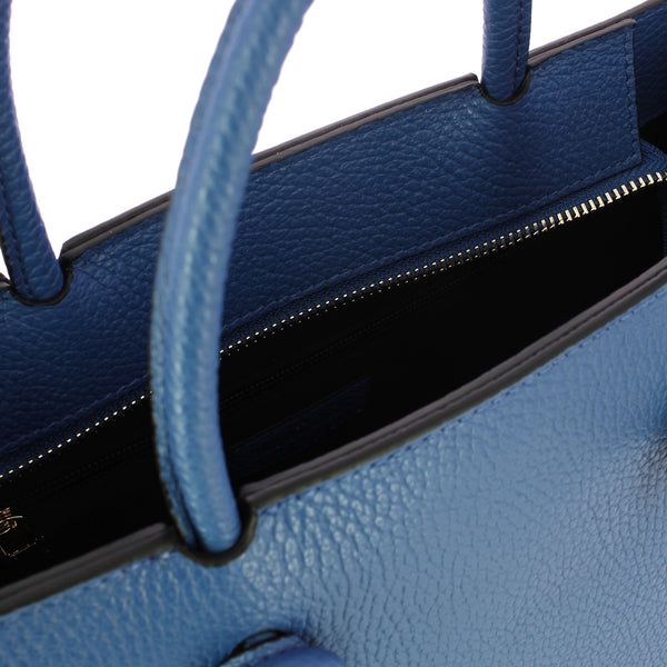 Iuntoo - Borsa a mano Grande Nodo Armonia Bluette 168116 BL | Italystation.com Shop Now at italystation.com