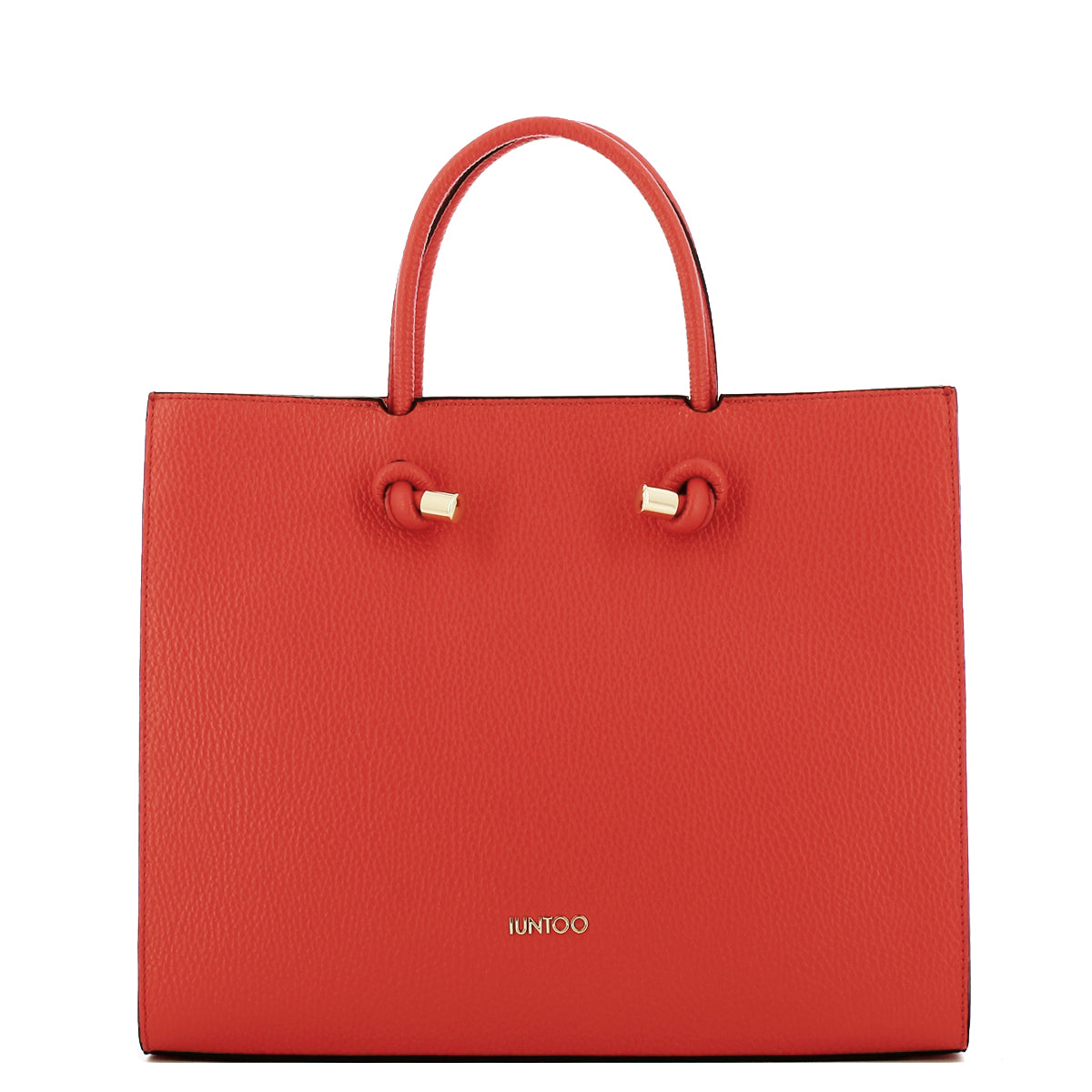 Iuntoo - Borsa a mano Grande Nodo Armonia Arancio 168116 AR | Italystation.com Shop Now at italystation.com